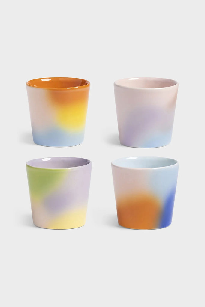 Multicolor Small Mugs (Set of 4) by Yo Home