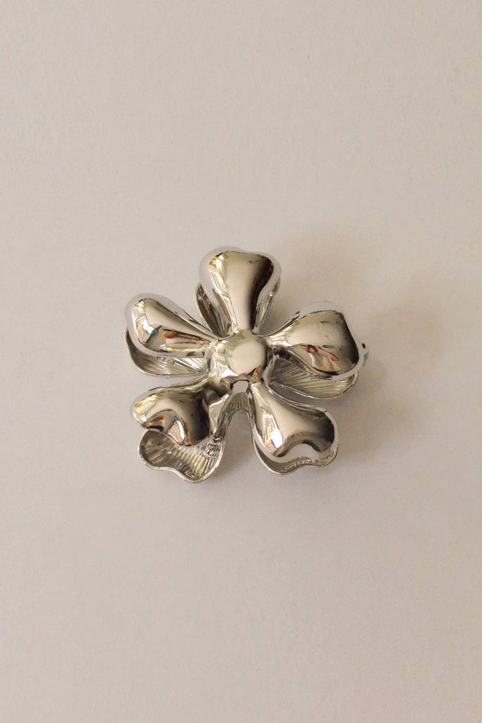 Flower Hair Claw (Silver) by nar'sha