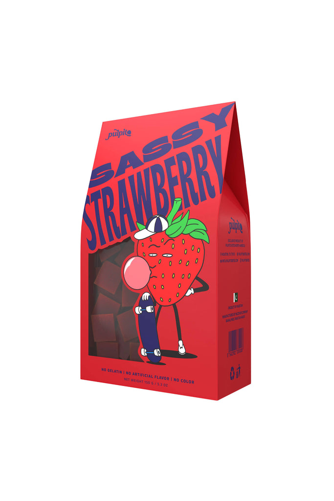 Natural Fruit Snacks (Sassy Strawberry) by Pulpito Fruit Bites