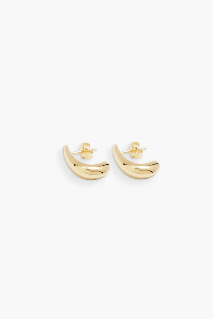 Dualism Sculptural Earrings (Gold) by RAGBAG