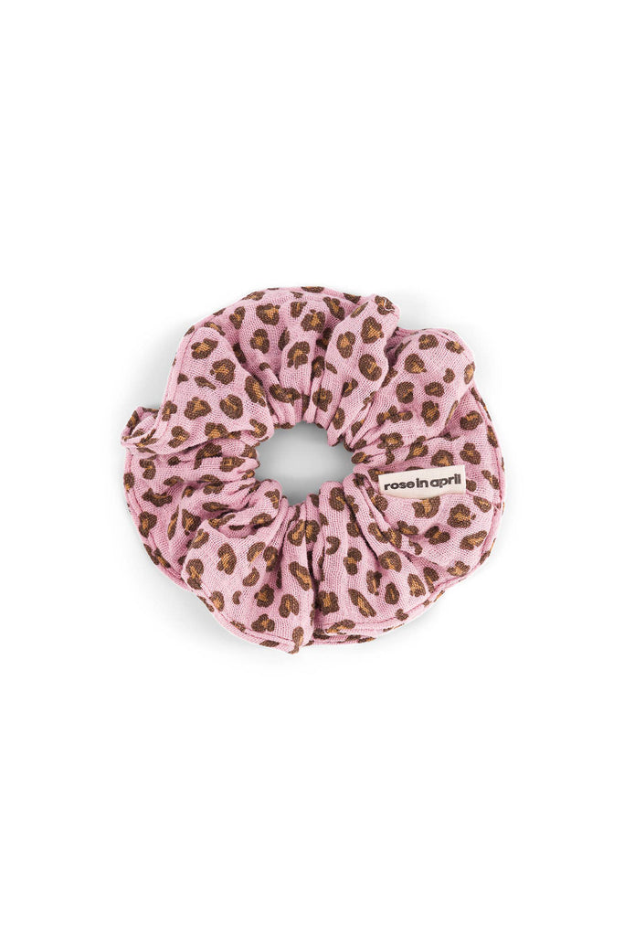 Leopard Scrunchie (Candy Pink) by Rose in April