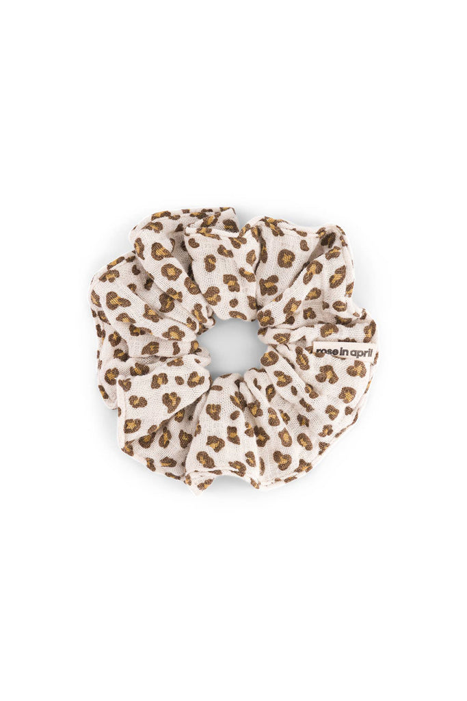 Leopard Scrunchie (Greige) by Rose in April