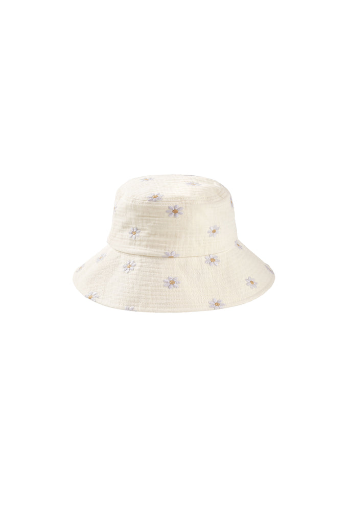 Bucket Hat (Blue Daisies) by Rylee + Cru