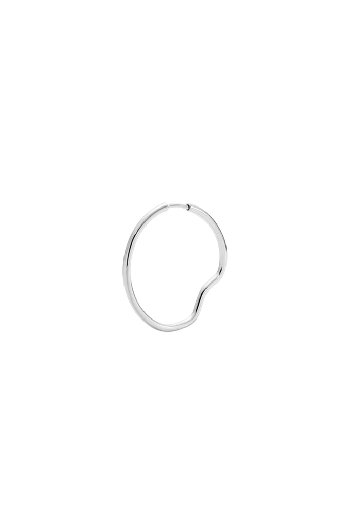 Silver Copenhagen 25 Hoop (Single) by Maria Black