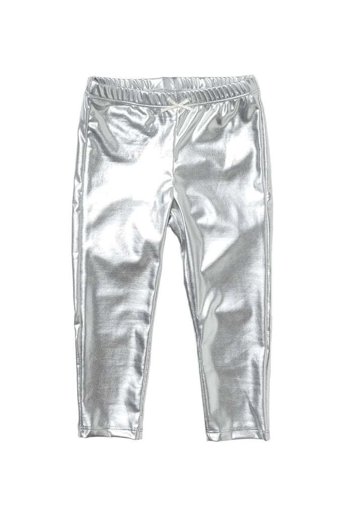 Lame Leggings (Silver) by Pink Chicken