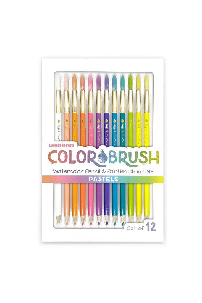 Colorbrush Watercolor Pencil/Brush Set (Pastel) by Snifty