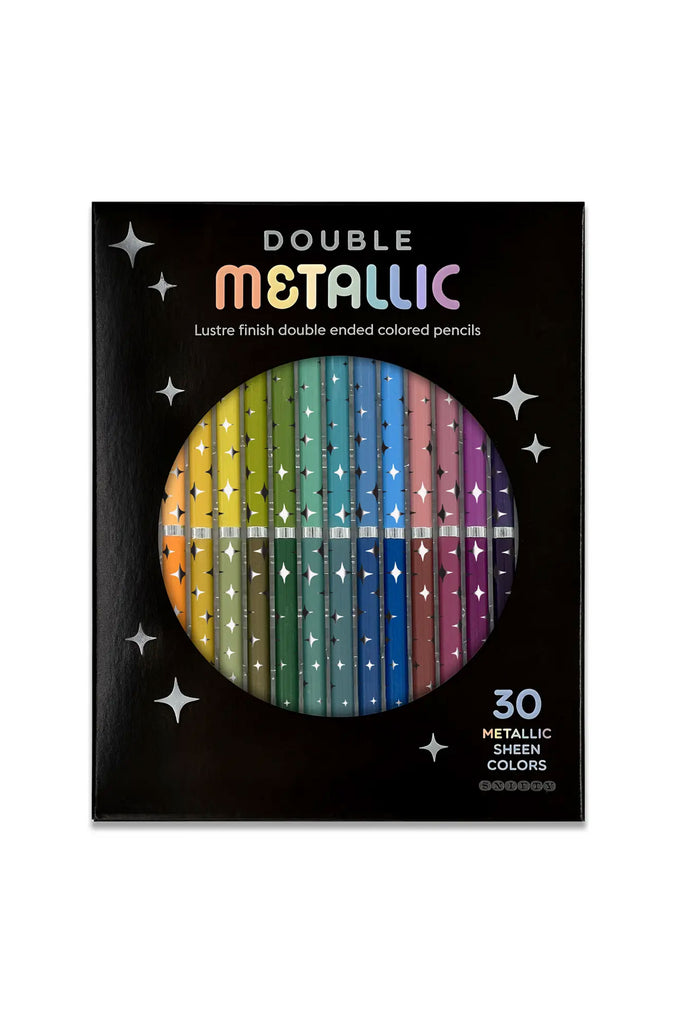 Dual Ended Colored Pencil Set (Metallic) by Snifty