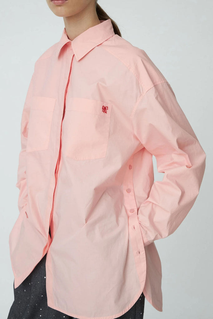 Cotton Poplin Shirt (Pink) by Stella Nova