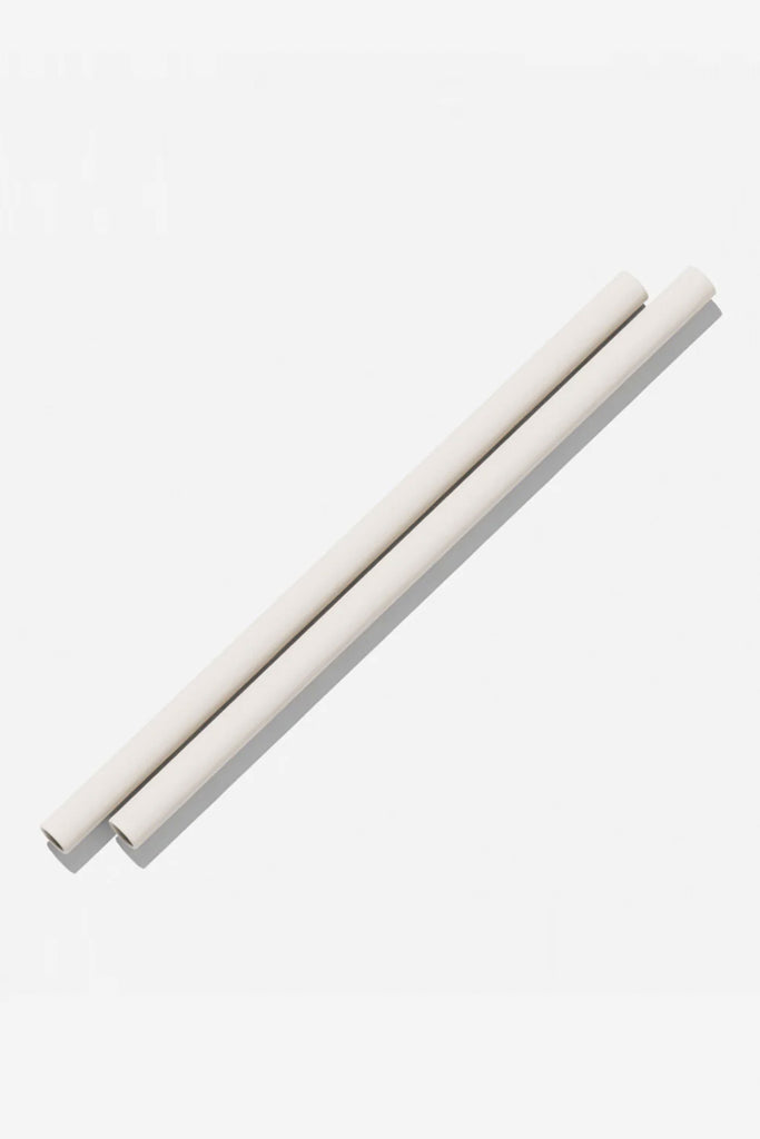 Silicone Straws 2 Pack (Stone) by Bink