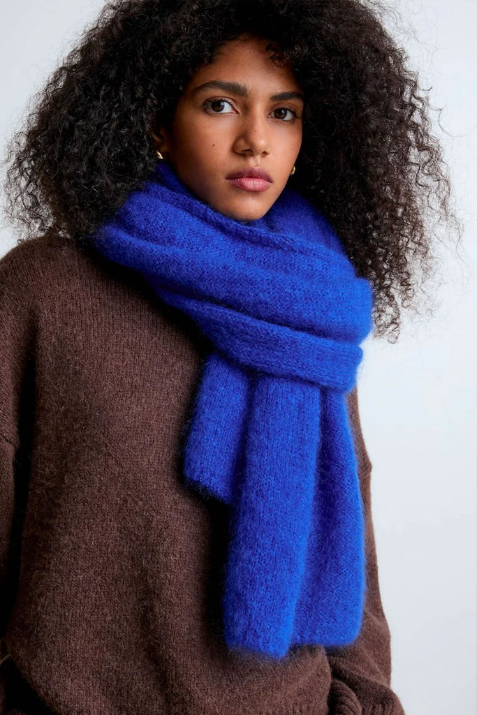 Donna Mohair Scarf (Electric Blue) by surprise
