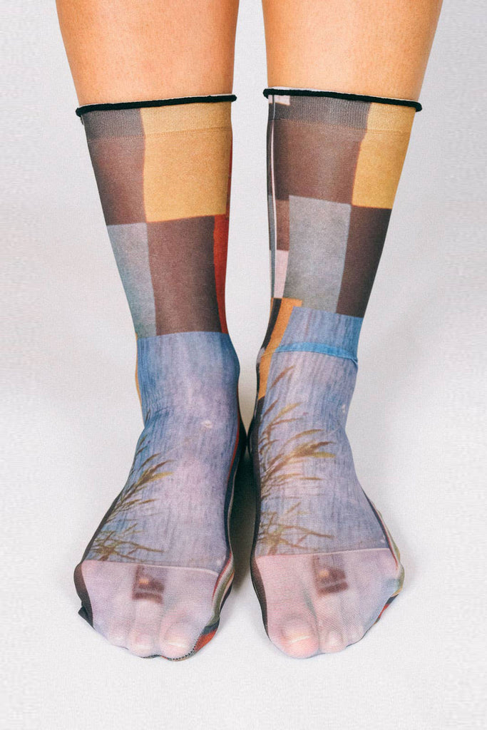 Paper Nylon Ankle Socks by Tailored Union