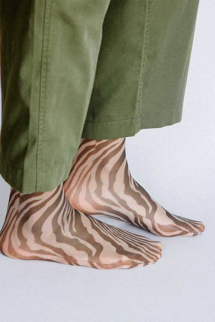 Wild Tiger Ankle Socks by Tailored Union
