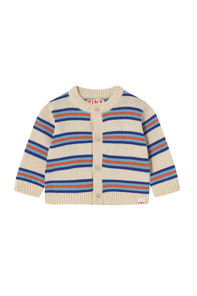 Multicolor Stripes Cardigan (Baby) by Tiny Cottons