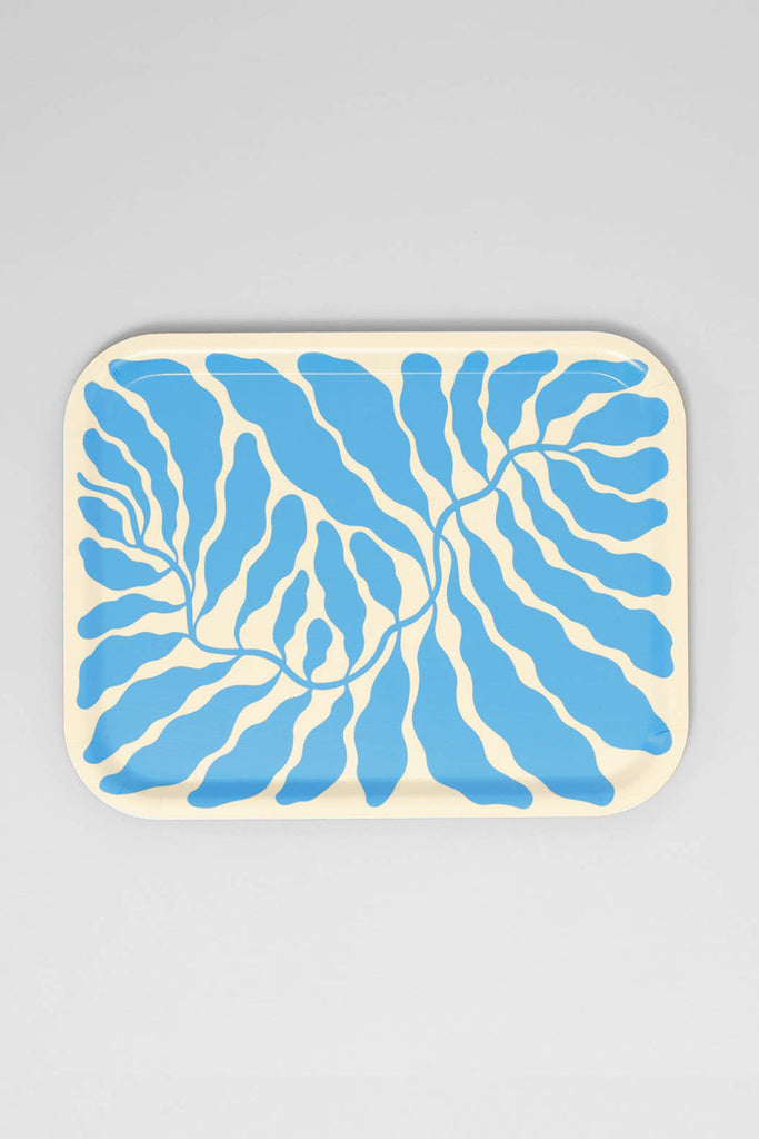 Large Rectangle Birch Serving Tray (Sky Blue) by Wrap