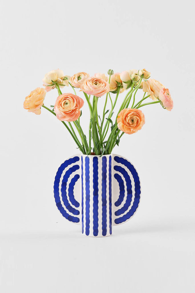 Small Butterfly Vase (Blue) by Wrap