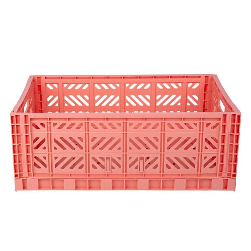 *LOCAL DELIVERY / PICK-UP ONLY* MAXI STORAGE CRATE (SALMON) by Yo! Organization