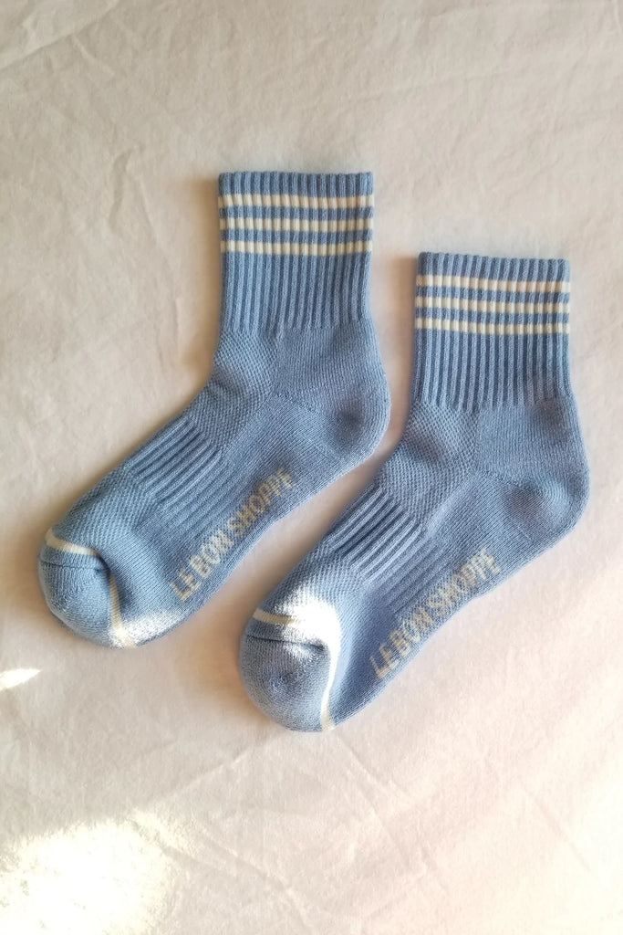 Girlfriend Socks (Parisian Blue) by Le Bon Shoppe