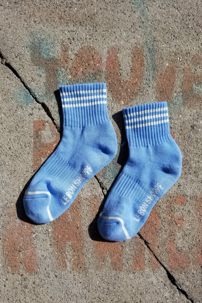 Girlfriend Socks (Parisian Blue) by Le Bon Shoppe