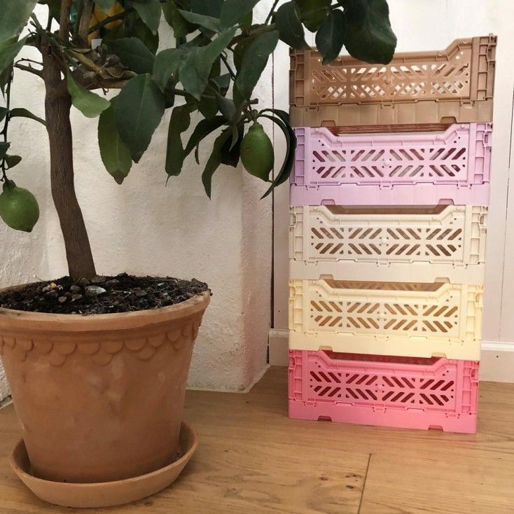 Midi Storage Crate (Banana) by Yo! Organization