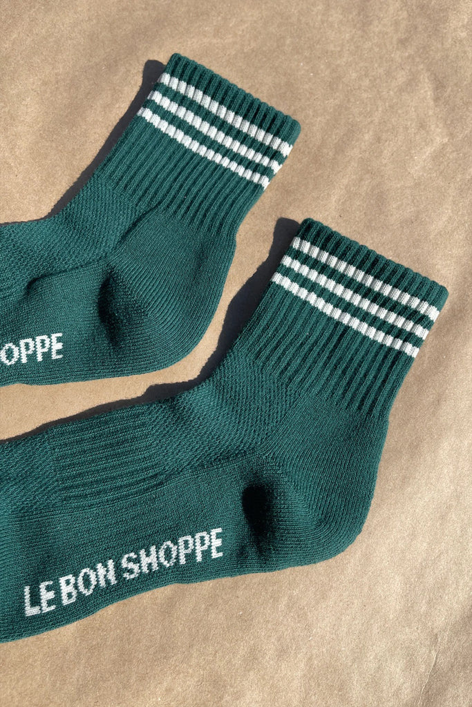 Girlfriend Socks (Hunter Green) by Le Bon Shoppe