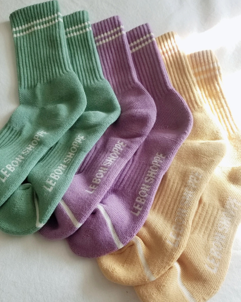 Boyfriend Socks (Butter) by Le Bon Shoppe