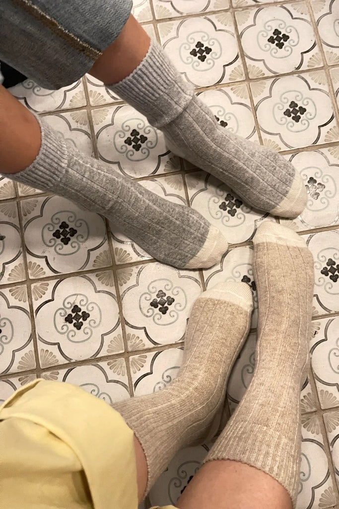 Cashmere Socks (Fawn) by Le Bon Shoppe