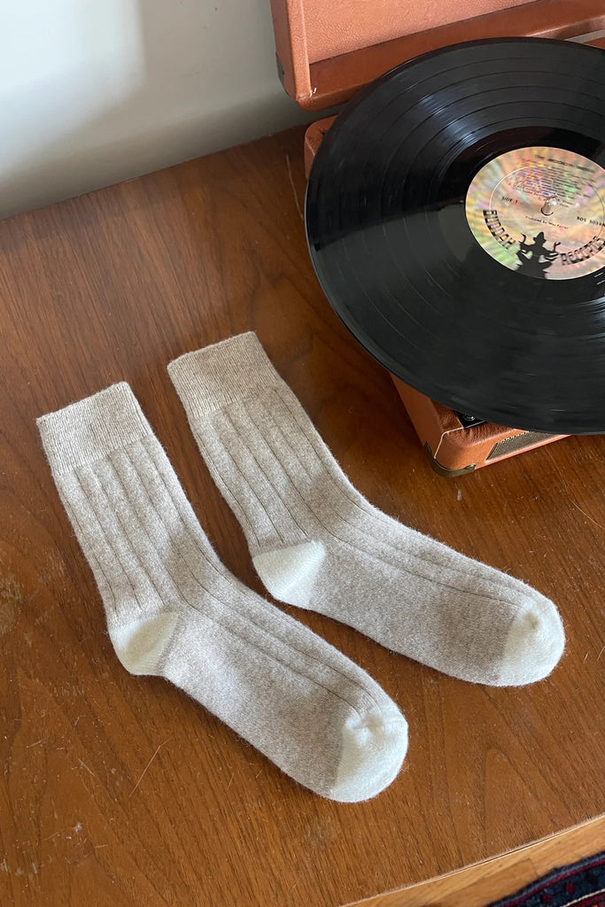 Cashmere Socks (Fawn) by Le Bon Shoppe