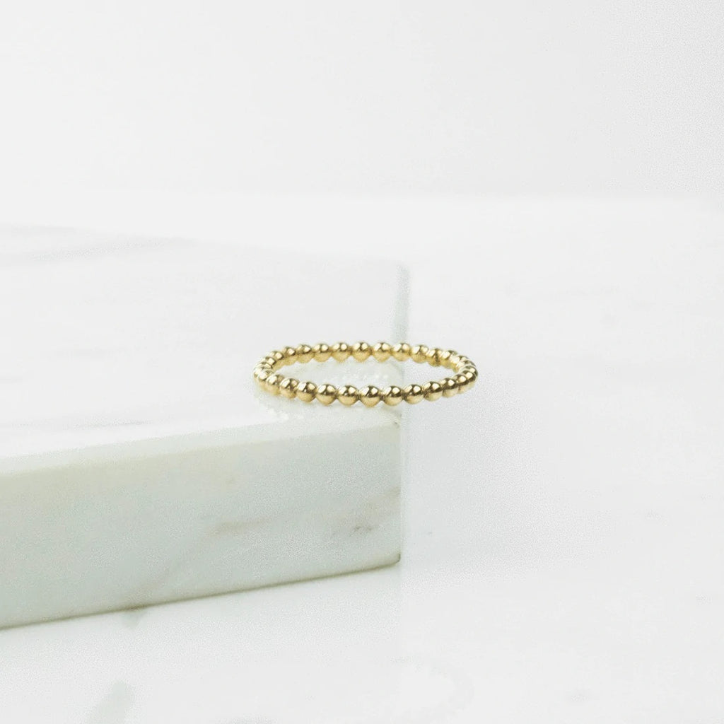 Droplet Stack Ring (Gold) by Mod + Jo