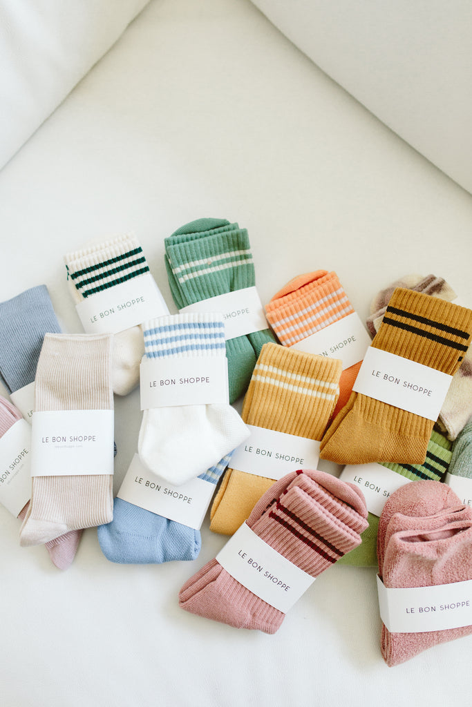 Boyfriend Socks (Biscotti) by Le Bon Shoppe