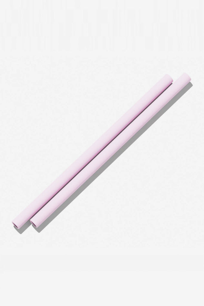 Silicone Straws 2 Pack (Lilac) by Bink