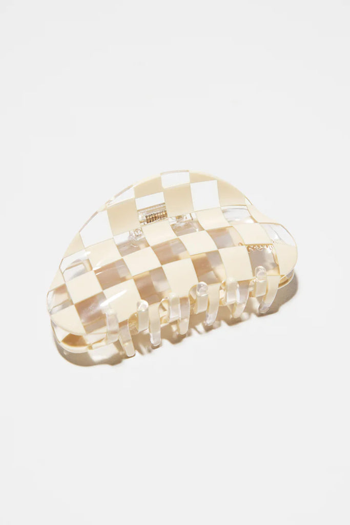Checker Claw Clip (Clear) by The Yo Store