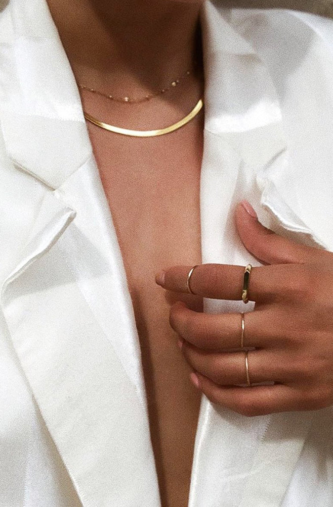 Florence Herringbone Necklace by Mod + Jo