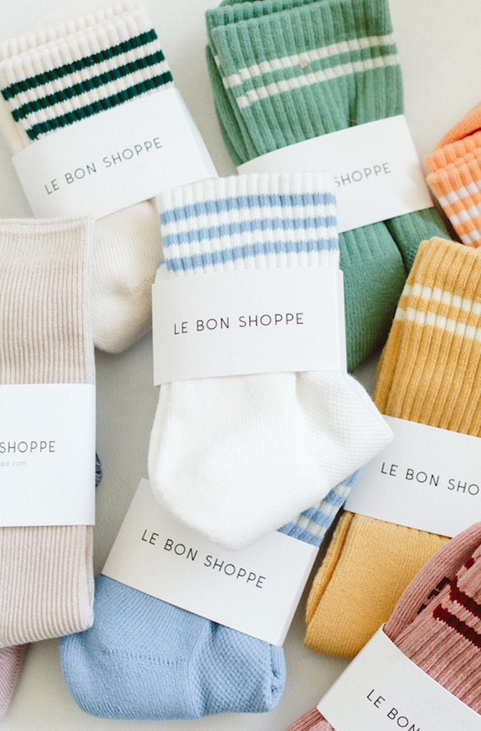 Girlfriend Socks (Ivory) by Le Bon Shoppe
